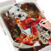 Load image into Gallery viewer, Christmas Dog Diamond Embroidery Kit
