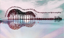 Load image into Gallery viewer, Kit Broderie Diamant Guitare se reflète dans l'eau