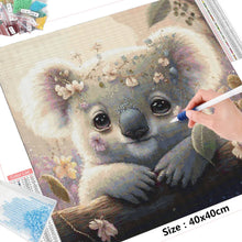 Load image into Gallery viewer, Diamond Embroidery Kit Koala and flowers
