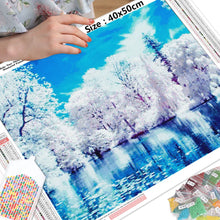Load image into Gallery viewer, Diamond Embroidery Kit White Trees
