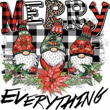 Load image into Gallery viewer, Kit point de croix cross-stitch Lutins &quot;Merry Everything&quot;
