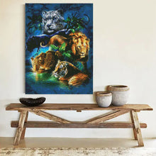 Load image into Gallery viewer, Kit Point de Croix Famille de félins