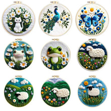 Load image into Gallery viewer, Kit punch needle animaux divers