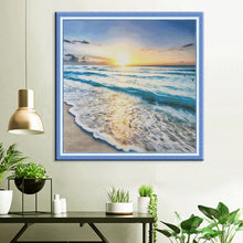 Load image into Gallery viewer, Kit Point de Croix La mer et son soleil couchant