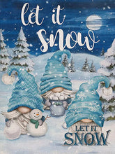 Load image into Gallery viewer, Kit point de croix cross-stitch Elfes &quot;Let it snow&quot;

