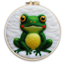 Load image into Gallery viewer, Kit punch needle chats, grenouilles et colibri