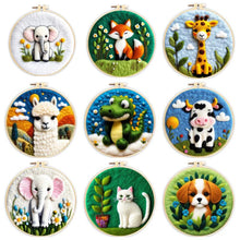 Load image into Gallery viewer, Kit punch needle animaux divers 3