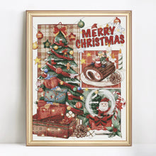 Load image into Gallery viewer, Kit Point de Croix Merry Christmas 2025