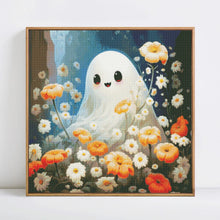 Load image into Gallery viewer, Kit Point de Croix Fantôme au milieu des fleurs