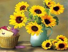 Load image into Gallery viewer, Sunflowers in a pot
