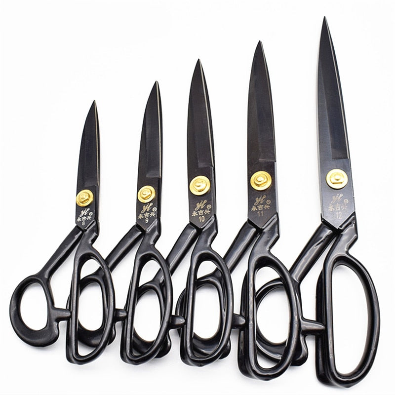 Professional cutting scissors black or silver blade various sizes