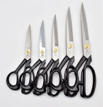 Load image into Gallery viewer, Professional cutting scissors black or silver blade various sizes

