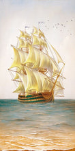 Load image into Gallery viewer, Tall ship on the sea
