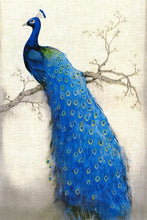 Load image into Gallery viewer, Peacock on a branch
