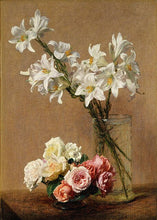 Load image into Gallery viewer, Bouquet of flowers in a vase
