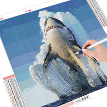 Load image into Gallery viewer, Diamond Embroidery Kit Shark out of water
