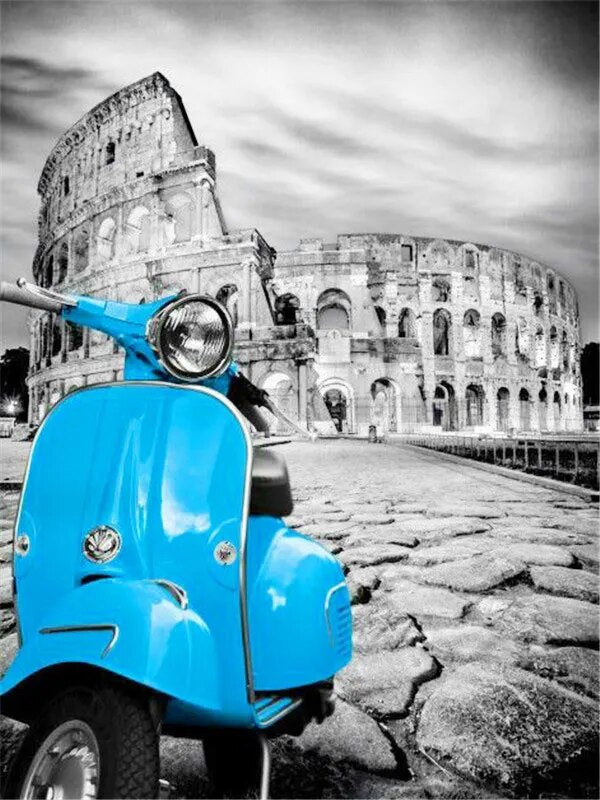 Kit Broderie Diamant Vespa Rome