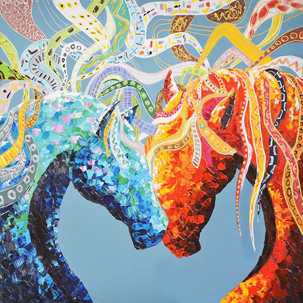 Multicolored horse 2