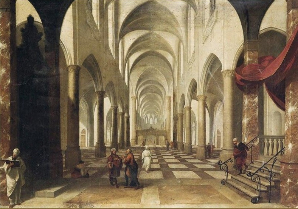 Large corridor in a church